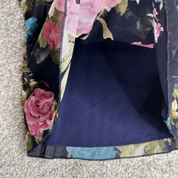 Lavender Field Sleeveless Top Floral Small Sheer Multicolor - Picture 4 of 4